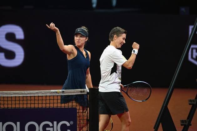 Porsche Tennis Grand Prix Desiree Krawczyk, USA, Demi Schwurs, NED
