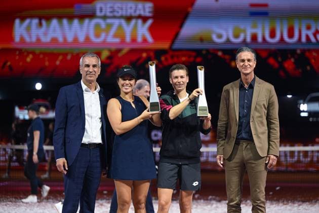 Porsche Tennis Grand Prix Desiree Krawczyk, USA, Demi Schwurs, NED