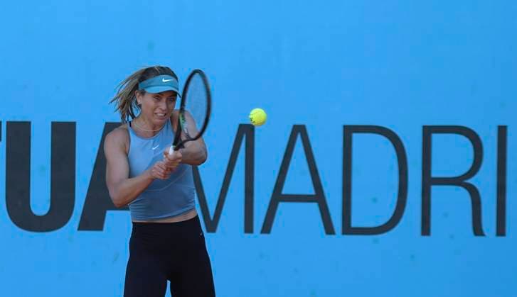 Sport Bilder des Tages 2023 Mutua Madrid Open Paula Badosa during the training at the Mutua Madrid Open 2023 tennis tournament on April 24, 2023 at Caja Magica stadium in Madrid, Spain. madrid Spain  Copyright: xJuanxCarlosxLucasx originalFilename:lucas-notitle230424_npfmb.jpg