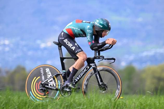 25-04-2023 Tour De Romandie; Tappa Prologo Le Bouveret; 2023, Bora - Hansgrohe; Uijtdebroeks, Cian; Le Bouveret; 