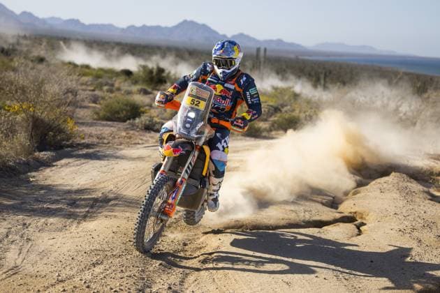 52 WALKNER Matthias (aut), Red Bull KTM Factory Racing, KTM 450 Rally Factory, FIM W2RC, action during the Stage 2 of the Sonora Rally 2023, 3rd round of the 2023 World Rally-Raid Championship, between Hermosillo and Penasco on April 25th, 2023 in Penasco, Mexico - AUTO - W2RC - SONORA RALLY 2023 DPPI Panoramic  05323003__DE_6794