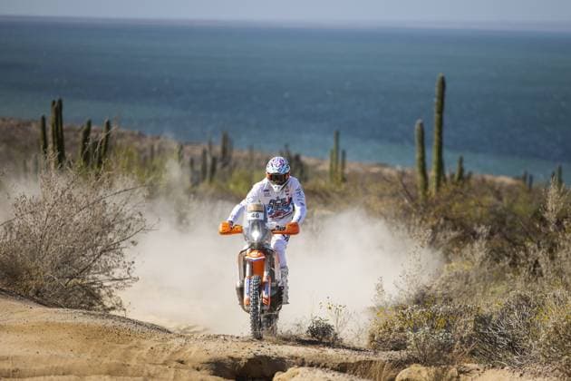 46 LUCCI Paolo (ita), BAS World KTM Racing Team, KTM 450 Rally Factory Replica, FIM W2RC, action during the Stage 2 of the Sonora Rally 2023, 3rd round of the 2023 World Rally-Raid Championship, between Hermosillo and Penasco on April 25th, 2023 in Penasco, Mexico - AUTO - W2RC - SONORA RALLY 2023 DPPI Panoramic  05323003__DE_7006