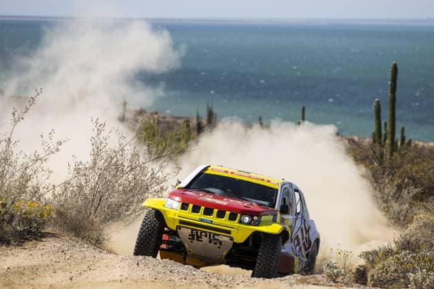 206 ZHANG Guoyu (chn), MENA Oriol (spa), BAIC ORV, BAIC ORV BJ40, FIA W2RC, action during the Stage 2 of the Sonora Rally 2023, 3rd round of the 2023 World Rally-Raid Championship, between Hermosillo and Penasco on April 25th, 2023 in Penasco, Mexico - AUTO - W2RC - SONORA RALLY 2023 DPPI Panoramic  05323003__DE_7291