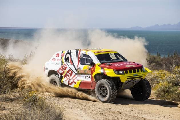 206 ZHANG Guoyu (chn), MENA Oriol (spa), BAIC ORV, BAIC ORV BJ40, FIA W2RC, action during the Stage 2 of the Sonora Rally 2023, 3rd round of the 2023 World Rally-Raid Championship, between Hermosillo and Penasco on April 25th, 2023 in Penasco, Mexico - AUTO - W2RC - SONORA RALLY 2023 DPPI Panoramic  05323003__DE_7298