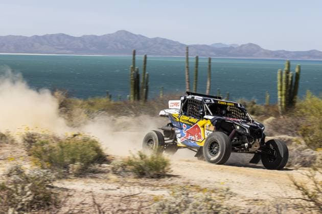 303 LOPEZ CONTARDO Francisco (chl), LATRACH VINAGRE Juan Pablo (chl), Red Bull Can-Am Factory Racing, Can-Am, FIA W2RC, action during the Stage 2 of the Sonora Rally 2023, 3rd round of the 2023 World Rally-Raid Championship, between Hermosillo and Penasco on April 25th, 2023 in Penasco, Mexico - AUTO - W2RC - SONORA RALLY 2023 DPPI Panoramic  05323003__DE_7422