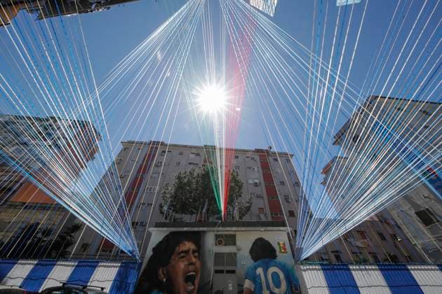 Sport Themen der Woche KW17 Sport Bilder des Tages Preparations for Napoli s Scudetto victory celebrations around the city districts  Copyright: xSalvatorexLaporta KONTROLABx xipx xx 0245683194st