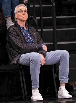 Basketball national coach Gordon Herbert 25 04 23, Hamburg, Veolia Towers Hamburg vs Hakro Merlins Crailsheim, easyCredit BBL, Basketball Bundesliga, 1 Liga, season 2022 2023, 31 matchday Â