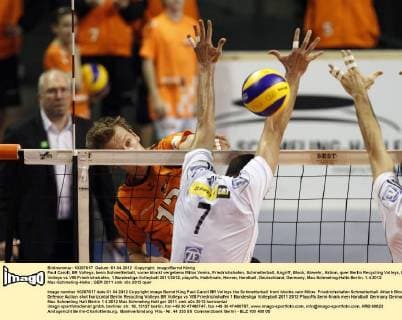 Volleyball, 1. BL, Playoff semi-final, Berlin Volleys - VfB Friedrichshafen 3:1