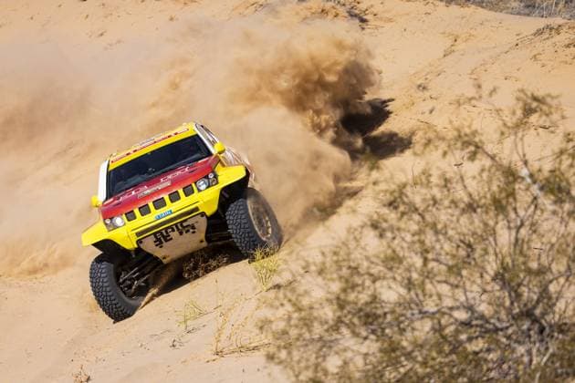 206 ZHANG Guoyu (chn), MENA Oriol (spa), BAIC ORV, BAIC ORV BJ40, FIA W2RC, action during the Stage 3 of the Sonora Rally 2023, 3rd round of the 2023 World Rally-Raid Championship, around Penasco on April 26th, 2023 in Penasco, Mexico - AUTO - W2RC - SONORA RALLY 2023 DPPI Panoramic  05323003__DE_8131