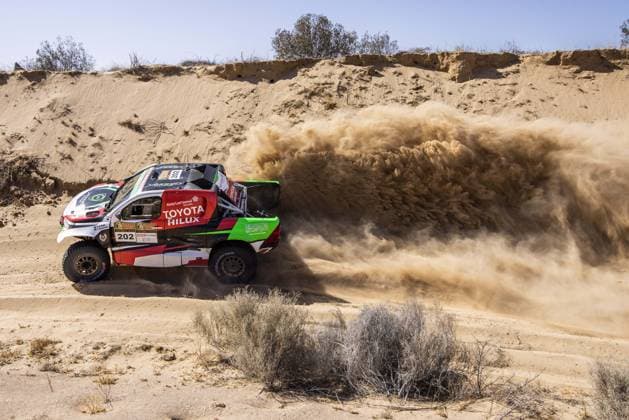 202 AL RAJHI Yazeed (sau), GOTTSCHALK Timo (ger), Overdrive Racing, Toyota Hillux Overdrive, FIA W2RC, action during the Stage 3 of the Sonora Rally 2023, 3rd round of the 2023 World Rally-Raid Championship, around Penasco on April 26th, 2023 in Penasco, Mexico - AUTO - W2RC - SONORA RALLY 2023 DPPI Panoramic  05323003__DE_6183