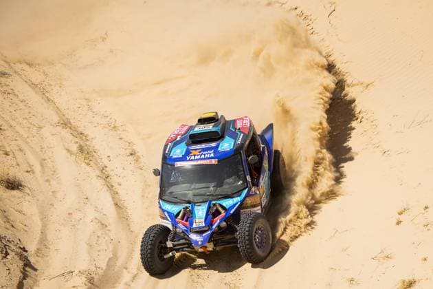 305 FERREIRA Joao (prt), PALMEIRO Filipe (prt), X-Raid Yamaha Supported Team, Yamaha X-Raid YXZ 1000 R Turbo Prototype, FIA W2RC, action during the Stage 3 of the Sonora Rally 2023, 3rd round of the 2023 World Rally-Raid Championship, around Penasco on April 26th, 2023 in Penasco, Mexico - AUTO - W2RC - SONORA RALLY 2023 DPPI Panoramic  05323003__DE_8271