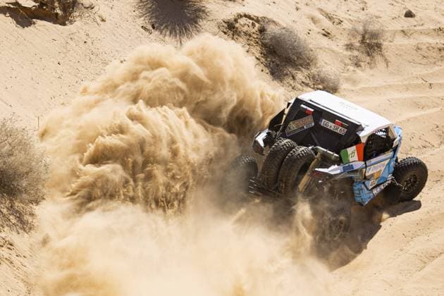 402 BUSI Rebecca (ita), DELAUNAY SÃ bastien (fra), FN Speed Team, BRP Can-Am Maverick XRS Turbo, FIA W2RC, action during the Stage 3 of the Sonora Rally 2023, 3rd round of the 2023 World Rally-Raid Championship, around Penasco on April 26th, 2023 in Penasco, Mexico - AUTO - W2RC - SONORA RALLY 2023 DPPI Panoramic  05323003__DE_8294
