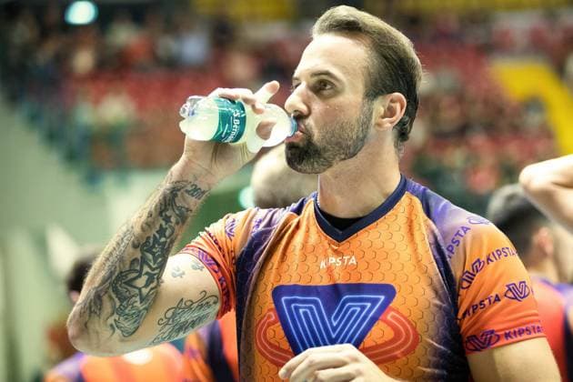 Volleyball Italian Serie A Men Superleague Championship - Vero Volley Monza vs Allianz Milano GROZER Georg (Vero Volley Monza) Monza Arena di Monza Italy Copyright: xValerioxOrigox xLiveMediax