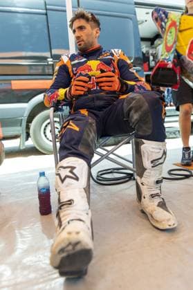BENAVIDES Kevin (arg), Red Bull KTM Factory Racing, KTM 450 Rally Factory, FIM W2RC, portrait during the Stage 3 of the Sonora Rally 2023, 3rd round of the 2023 World Rally-Raid Championship, around Penasco on April 26th, 2023 in Penasco, Mexico - AUTO - W2RC - SONORA RALLY 2023 DPPI Panoramic  05323003__DE_8455