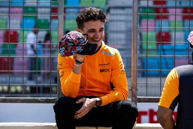 NORRIS Lando (gbr), McLaren F1 Team MCL60, portrait during the Formula 1 Azerbaijan Grand Prix 2023, 4th round of the 2023 Formula One World Championship, WM, Weltmeisterschaft from April 28 to 30, 2023 on the Baku City Circuit, in Baku, Azerbaijan - F1 - AZERBAIJAN GRAND PRIX 2023 DPPI Panoramic  _R3_4245
