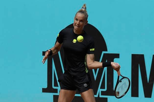 Mutua Madrid Open - Day 4 Arantxa Rus of Nederland action against Maria Sakkari of Greeceduring second round at the Mutua Madrid Open 2023 tennis tournament on April 27, 2023 at Caja Magica stadium in Madrid, Spain. madrid Spain  Copyright: xJuanxCarlosxLucasx originalFilename:lucas-notitle230427_np2Jq.jpg