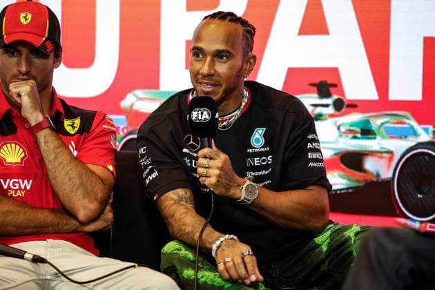 44 Lewis Hamilton GBR, Mercedes AMG Petronas F1 Team , F1 Grand Prix of Azerbaijan at Baku City Circuit on April 27, 2023 in Baku, Azerbaijan Photo by HOCH ZWEI Baku Azerbaijan
