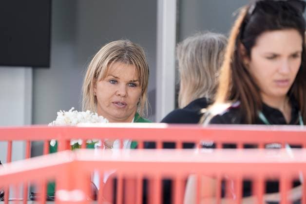 FORMULA 1 AZERBAIJAN GRAND PRIX 2023 27 04 2023, Baku City Circuit , Baku, FORMULA 1 AZERBAIJAN GRAND PRIX 2023 ,in the picture Corinna Schumacher, mother of Mercedes test driver Mick Schumacher DEU nordphotoxGmbHx xBratic nph00250