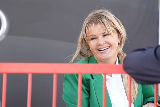 FORMULA 1 AZERBAIJAN GRAND PRIX 2023 27 04 2023, Baku City Circuit , Baku, FORMULA 1 AZERBAIJAN GRAND PRIX 2023 ,in the picture Corinna Schumacher, mother of Mercedes test driver Mick Schumacher DEU nordphotoxGmbHx xBratic nph00250