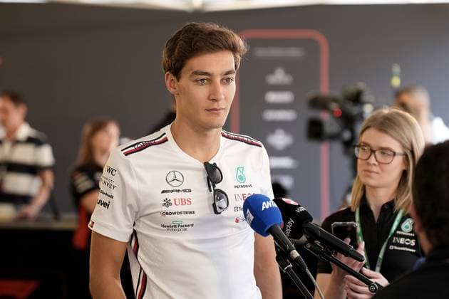 27 04 2023, Baku City Circuit , Baku, FORMULA 1 AZERBAIJAN GRAND PRIX 2023 ,in picture George Russell GBR , Mercedes AMG Petronas Formula One Team Baku Baku City Circuit AZERBAIJAN  eu-images-506