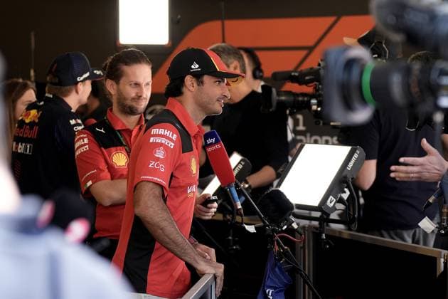 FORMULA 1 AZERBAIJAN GRAND PRIX 2023 27 04 2023, Baku City Circuit , Baku, FORMULA 1 AZERBAIJAN GRAND PRIX 2023 ,in picture Carlos Sainz Jr ESP , Scuderia Ferrari nordphotoxGmbHx xBratic nph00250