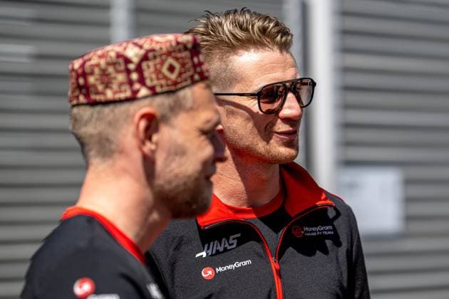 BAKU, AZERBAIJAN: Nico Hulkenberg, racing for the Haas F1 team during the 2023 Formula 1 Azerbaijan Grand Prix at the Baku City Circuit in Baku, Azerbaijan