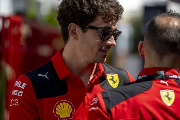 Baku - 27-04-2023, Baku Street Circuit, Charles Leclerc at the Formula 1 Azerbaijan Grand Prix 2023 Thursday Formula 1 Azerbaijan Grand Prix 2023 Thursday  x20709264x Copyright: