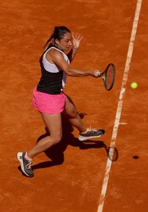 Mandatory Credit: Photo by Ella Ling Shutterstock (13889088bl) Elisabetta Cocciaretto of Italy in action Mutua Madrid Open, Day 4 Tennis, La Caja Magica, Madrid, Spain - 28th Apr 2023 Mutua Madrid Open, Day 4 Tennis, La Caja Magica, Madrid, Spain - 28th Apr 2023  Copyright: xEllaxLing Shutterstockx 13889088bl