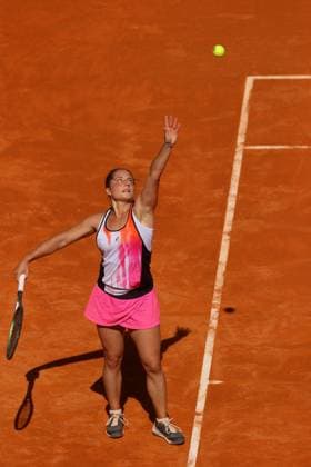 Mandatory Credit: Photo by Ella Ling Shutterstock (13889088bm) Elisabetta Cocciaretto of Italy in action Mutua Madrid Open, Day 4 Tennis, La Caja Magica, Madrid, Spain - 28th Apr 2023 Mutua Madrid Open, Day 4 Tennis, La Caja Magica, Madrid, Spain - 28th Apr 2023  Copyright: xEllaxLing Shutterstockx 13889088bm