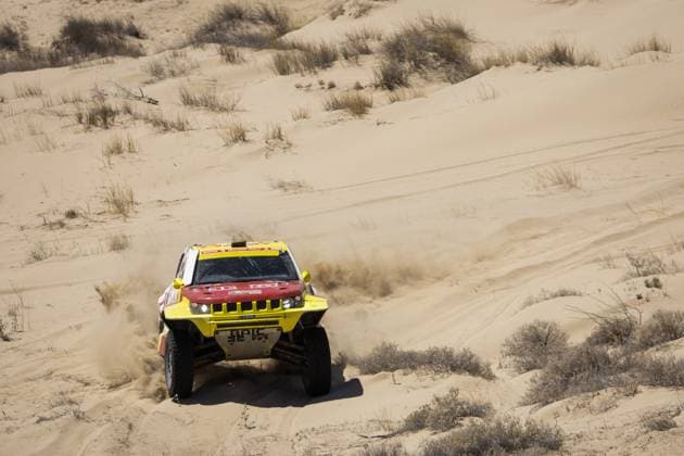 206 ZHANG Guoyu (chn), MENA Oriol (spa), BAIC ORV, BAIC ORV BJ40, FIA W2RC, action during the Stage 4 of the Sonora Rally 2023, 3rd round of the 2023 World Rally-Raid Championship, around Penasco on April 27th, 2023 in Penasco, Mexico - AUTO - W2RC - SONORA RALLY 2023 DPPI Panoramic  05323003__DE_9142