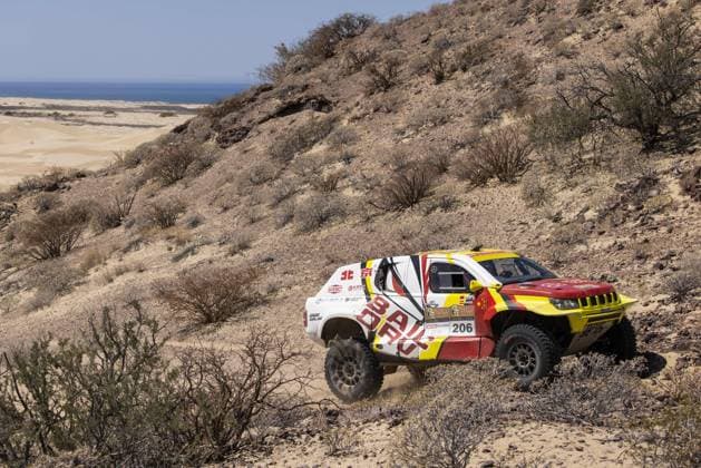 206 ZHANG Guoyu (chn), MENA Oriol (spa), BAIC ORV, BAIC ORV BJ40, FIA W2RC, action during the Stage 4 of the Sonora Rally 2023, 3rd round of the 2023 World Rally-Raid Championship, around Penasco on April 27th, 2023 in Penasco, Mexico - AUTO - W2RC - SONORA RALLY 2023 DPPI Panoramic  05323003__DE_6658