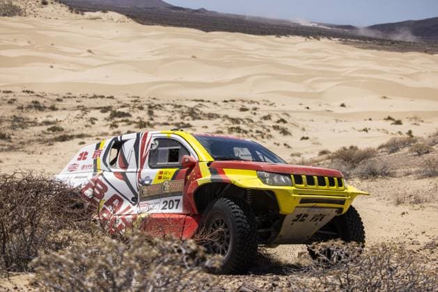 207 ZI Yuliang (chn), SHA He (chn), BAIC ORV, BAIC ORV BJ40, FIA W2RC, action during the Stage 4 of the Sonora Rally 2023, 3rd round of the 2023 World Rally-Raid Championship, around Penasco on April 27th, 2023 in Penasco, Mexico - AUTO - W2RC - SONORA RALLY 2023 DPPI Panoramic  05323003__DE_6705