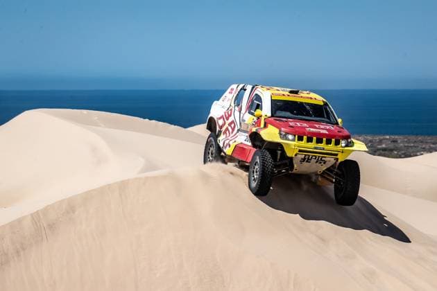 206 ZHANG Guoyu (chn), MENA Oriol (spa), BAIC ORV, BAIC ORV BJ40, FIA W2RC, action during the Stage 4 of the Sonora Rally 2023, 3rd round of the 2023 World Rally-Raid Championship, around Penasco on April 27th, 2023 in Penasco, Mexico - AUTO - W2RC - SONORA RALLY 2023 DPPI Panoramic  CrisBarni_st4_sr23_64919-3946