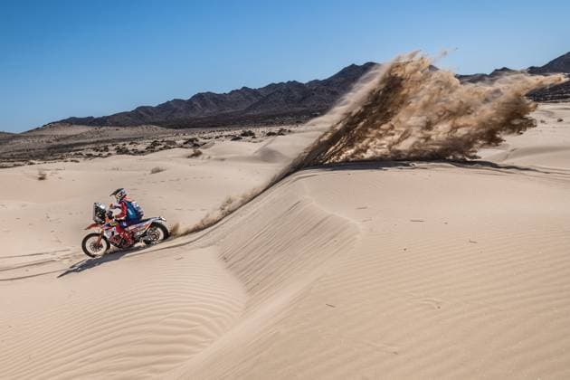 21 COX Bradley (zaf), BAS World KTM Racing Team, KTM 450 Rally Raid, FIM W2RC, action during the Stage 4 of the Sonora Rally 2023, 3rd round of the 2023 World Rally-Raid Championship, around Penasco on April 27th, 2023 in Penasco, Mexico - AUTO - W2RC - SONORA RALLY 2023 DPPI Panoramic  EdoBauer_S4_SON23__EDD5401