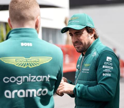 28 04 2023, Baku City Circuit , Baku, FORMULA 1 AZERBAIJAN GRAND PRIX 2023 ,in picture Fernando Alonso ESP , Aston Martin Aramco Cognizant Formula One Team Baku Baku City Circuit AZERBAIJAN  eu-images-506