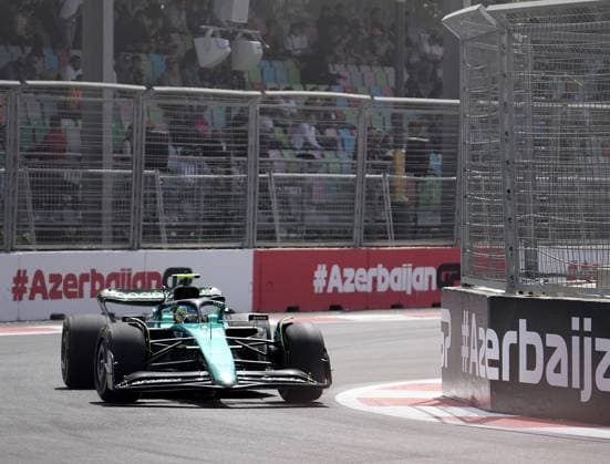 28 04 2023, Baku City Circuit , Baku, FORMULA 1 AZERBAIJAN GRAND PRIX 2023 ,in picture Fernando Alonso ESP , Aston Martin Aramco Cognizant Formula One Team Baku Baku City Circuit AZERBAIJAN  eu-images-506