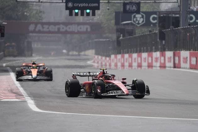 FORMULA 1 AZERBAIJAN GRAND PRIX 2023 28 04 2023, Baku City Circuit , Baku, FORMULA 1 AZERBAIJAN GRAND PRIX 2023 ,in picture Carlos Sainz Jr ESP , Scuderia Ferrari nordphotoxGmbHx xBratic nph00250