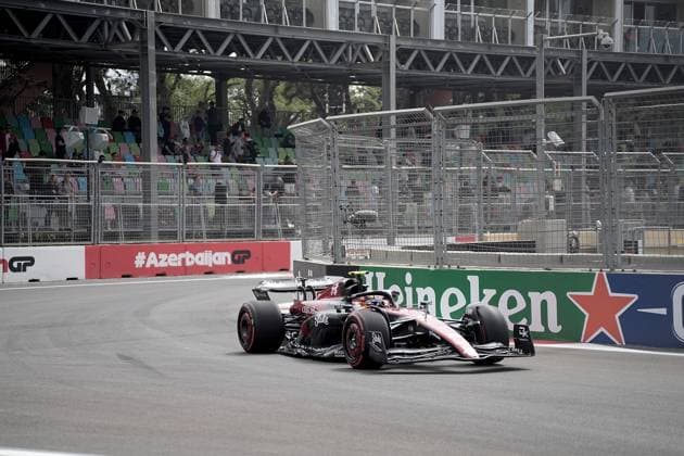28 04 2023, Baku City Circuit , Baku, FORMULA 1 AZERBAIJAN GRAND PRIX 2023 ,in picture Guanyu Zhou CHN , Alfa Romeo F1 Team Stake Baku Baku City Circuit AZERBAIJAN  eu-images-506