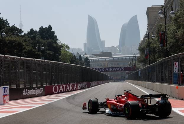 16 Charles Leclerc MCO, Scuderia Ferrari , F1 Grand Prix of Azerbaijan at Baku City Circuit on April 28, 2023 in Baku, Azerbaijan Photo by HOCH ZWEI Baku Azerbaijan