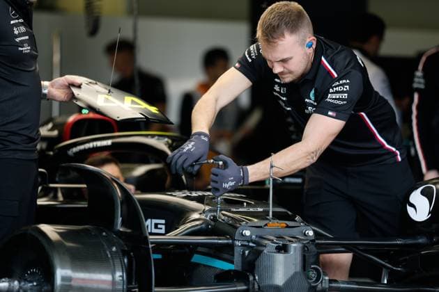 Mercedes AMG Petronas F1 Team, F1 Grand Prix of Azerbaijan at Baku City Circuit on April 28, 2023 in Baku, Azerbaijan Photo by HOCH ZWEI Baku Azerbaijan