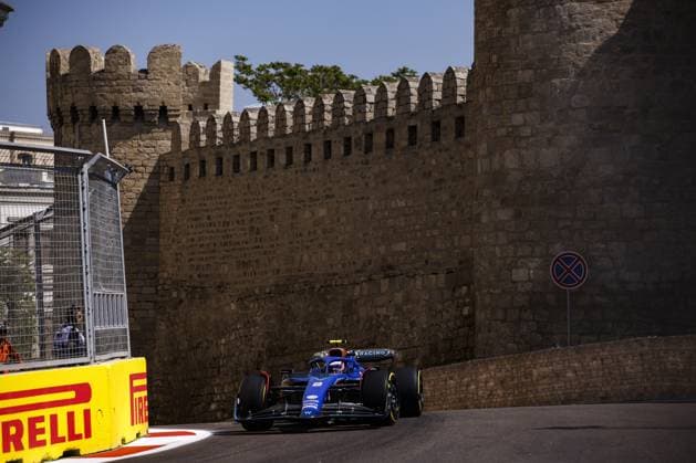 02 SARGEANT Logan (usa), Williams Racing FW45, action during the Formula 1 Azerbaijan Grand Prix 2023, 4th round of the 2023 Formula One World Championship, WM, Weltmeisterschaft from April 28 to 30, 2023 on the Baku City Circuit, in Baku, Azerbaijan - F1 - AZERBAIJAN GRAND PRIX 2023 DPPI Panoramic  00122008__R5_9299