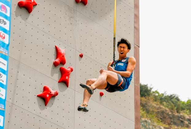 Sport Themen der Woche KW17 Sport Bilder des Tages Jun Yasukawa (JPN), Apr 28, 2023 - Climbing : Men s Speed qualification during the IFSC Climbing World Cup Seoul 2023 at Jungnang Sport Climbing Stadium in Seoul, South Korea.  (0245957319st)