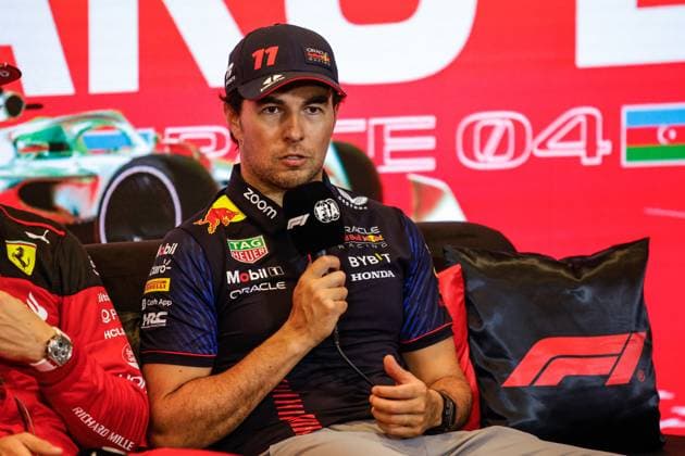11 Sergio Perez MEX, Oracle Red Bull Racing , F1 Grand Prix of Azerbaijan at Baku City Circuit on April 28, 2023 in Baku, Azerbaijan Photo by HOCH ZWEI Baku Azerbaijan
