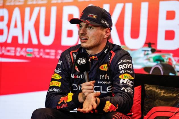 1 Max Verstappen NLD, Oracle Red Bull Racing , F1 Grand Prix of Azerbaijan at Baku City Circuit on April 28, 2023 in Baku, Azerbaijan Photo by HOCH ZWEI Baku Azerbaijan