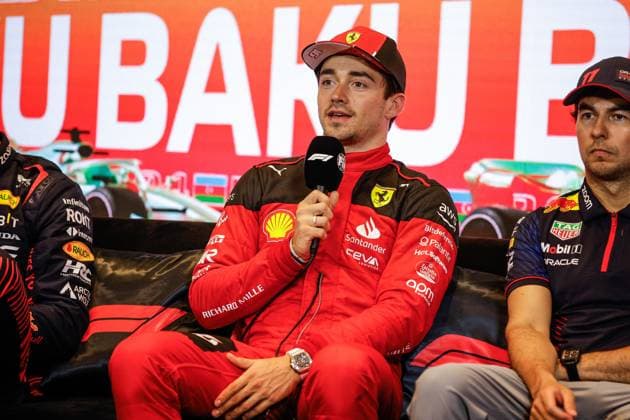 16 Charles Leclerc MCO, Scuderia Ferrari , F1 Grand Prix of Azerbaijan at Baku City Circuit on April 28, 2023 in Baku, Azerbaijan Photo by HOCH ZWEI Baku Azerbaijan