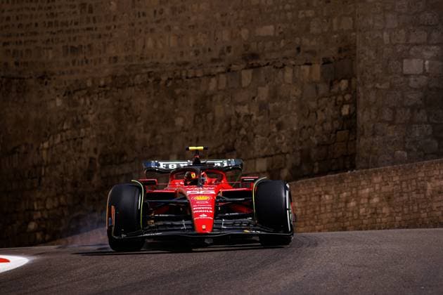 55 Carlos Sainz ESP, Scuderia Ferrari , F1 Grand Prix of Azerbaijan at Baku City Circuit on April 28, 2023 in Baku, Azerbaijan Photo by HOCH ZWEI Baku Azerbaijan