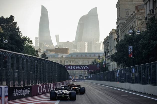 22 Yuki Tsunoda JPN, Scuderia AlphaTauri , F1 Grand Prix of Azerbaijan at Baku City Circuit on April 28, 2023 in Baku, Azerbaijan Photo by HOCH ZWEI Baku Azerbaijan