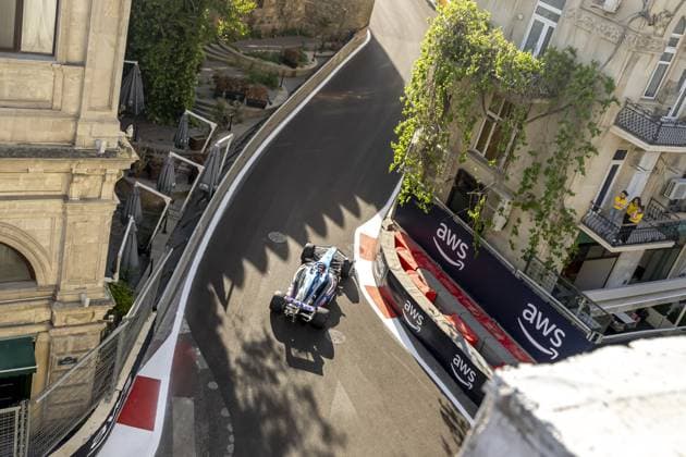 Baku - 28-04-2023, Baku Street Circuit, Esteban Ocon at the Formula 1 Azerbaijan Grand Prix 2023 Friday Formula 1 Azerbaijan Grand Prix 2023 Friday  x20721759x Copyright: