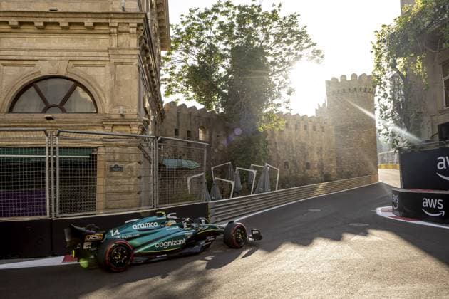 Bilder des Jahres 2023, Sport 04 April Sport Themen der Woche KW17 Sport Bilder des Tages Baku - 28-04-2023, Baku Street Circuit, Fernando Alonso at the Formula 1 Azerbaijan Grand Prix 2023 Friday Formula 1 Azerbaijan Grand Prix 2023 Friday  x20721769x Copyright: