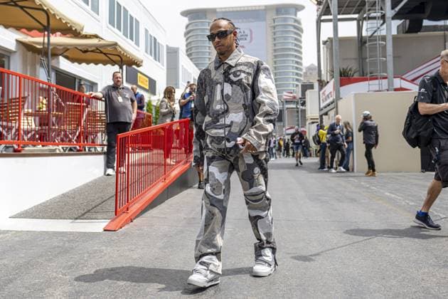 Baku - 28-04-2023, Baku Street Circuit, Lewis Hamilton at the Formula 1 Azerbaijan Grand Prix 2023 Friday Formula 1 Azerbaijan Grand Prix 2023 Friday  x20721777x Copyright: